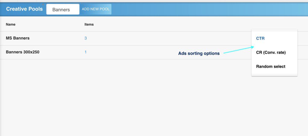 Creative Pool Sorting