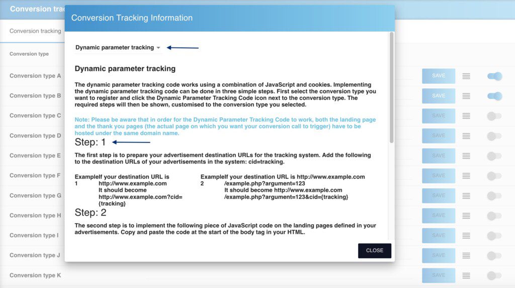 Dynamic Parameters tracking