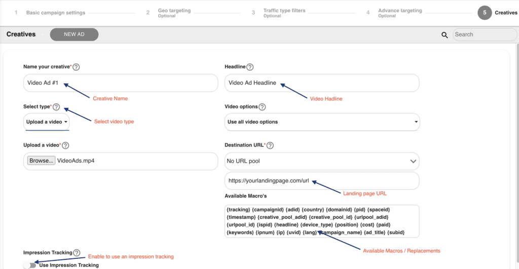 Add Video Ads